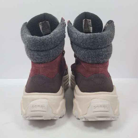 Sorel Kinetic Breakthru Conquest Women's Cinder Bloodstone Boots US Sz 9.5 NWOT - Picture 4 of 10